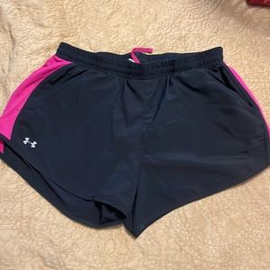 Under Armour running shorts special breast cancer support edition